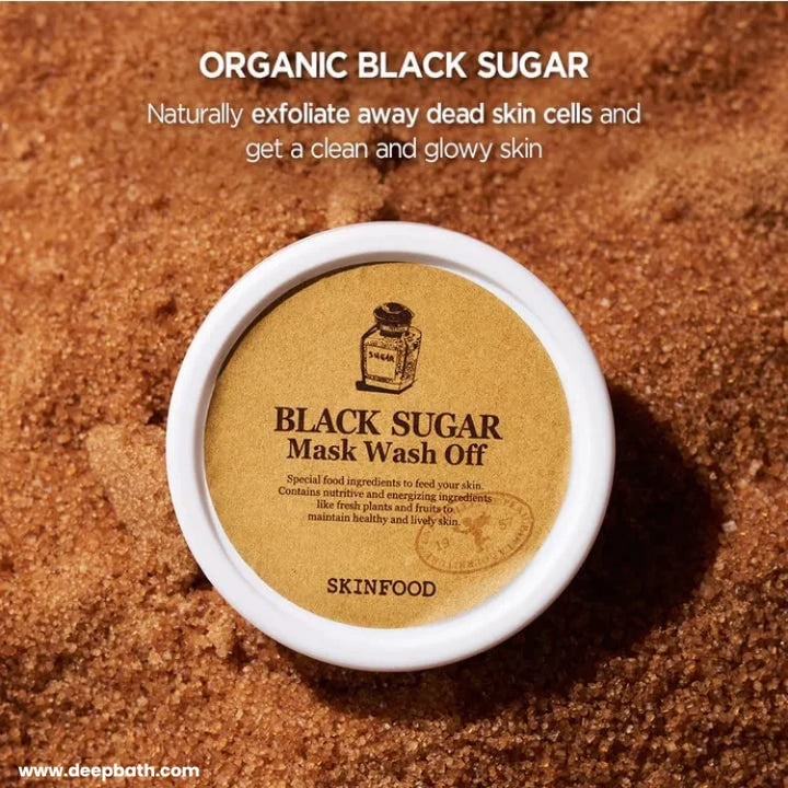 Nourishing Wash-Off Mask with Black Sugar - SKINFOOD