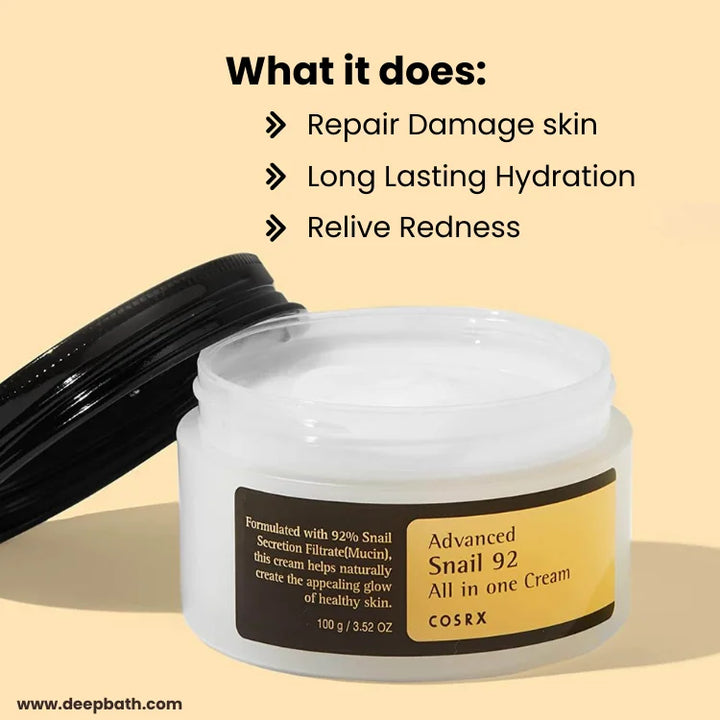 COSRX Snail 92 Cream texture